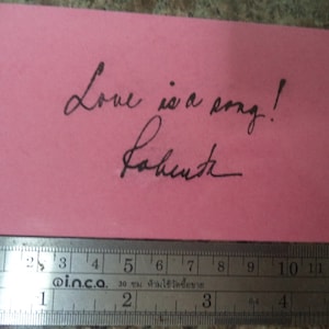 ROBERTA FLACK Autogramm, handsigniert auf Karte