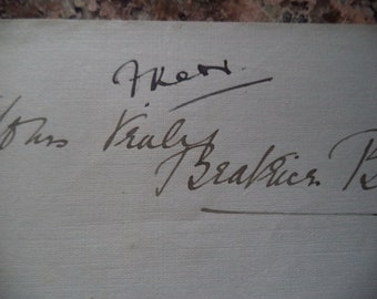 FREDERICK KERR (Baron Frankenstein), Frank R. Mills, Beatrice Beckley & other scarce Edwardian actors autographs