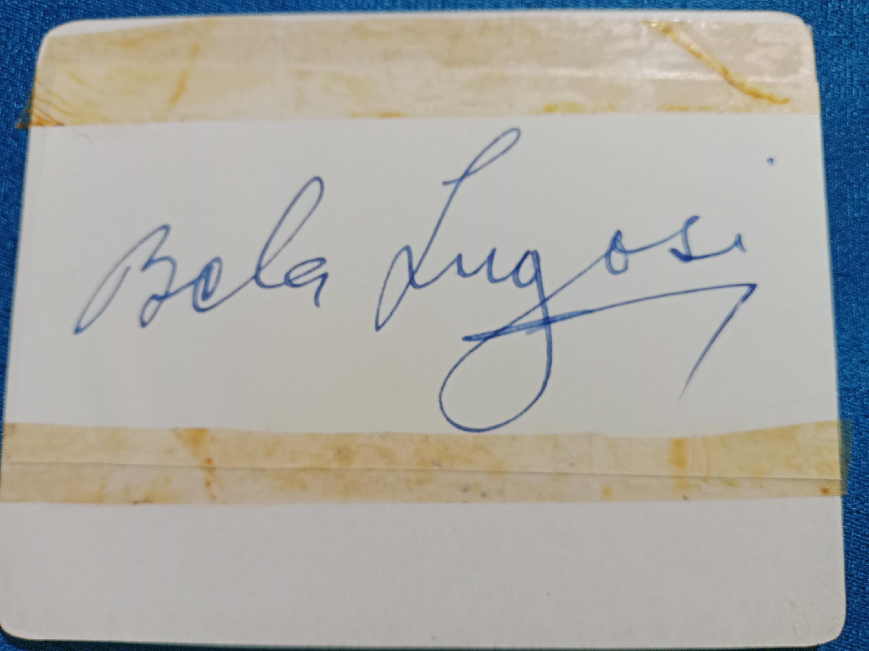 BELA LUGOSI (1882 – 1956) Autograph, Hand Signed Album Page, Horror ...