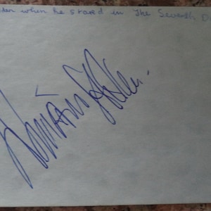 WILLIAM HOLDEN (1918 – 1981) Autograph, hand signed on album page Bridge on the River Kwai star