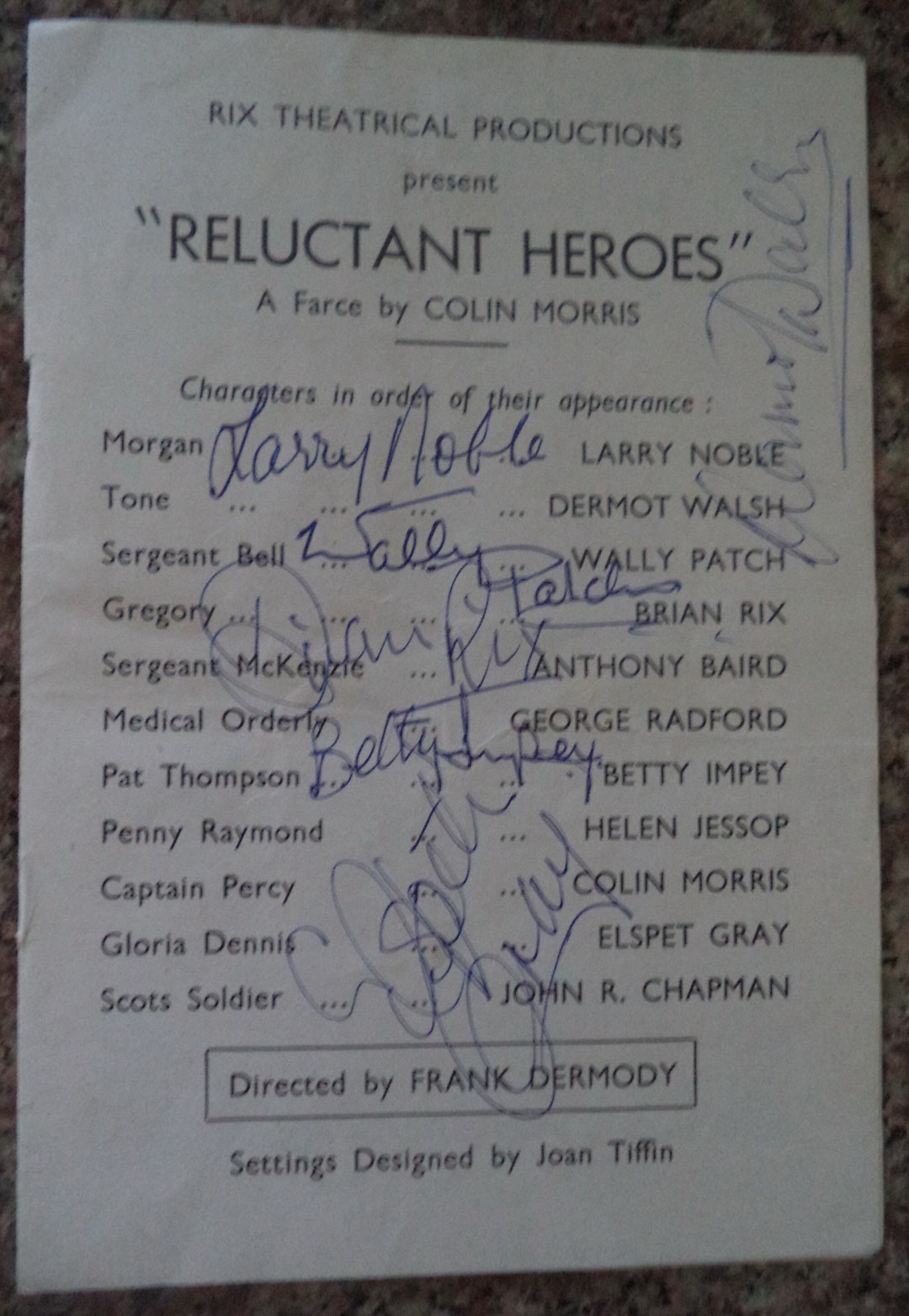 Brian Rix, Elspet Gray, Wally Patch, Larry Noble, Dermot Walsh and ...