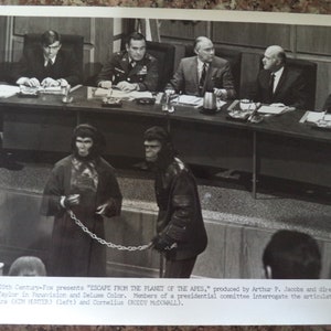 Escape from the Planet of the Apes (1971) 2 x PRESS PHOTOS Kim Hunter