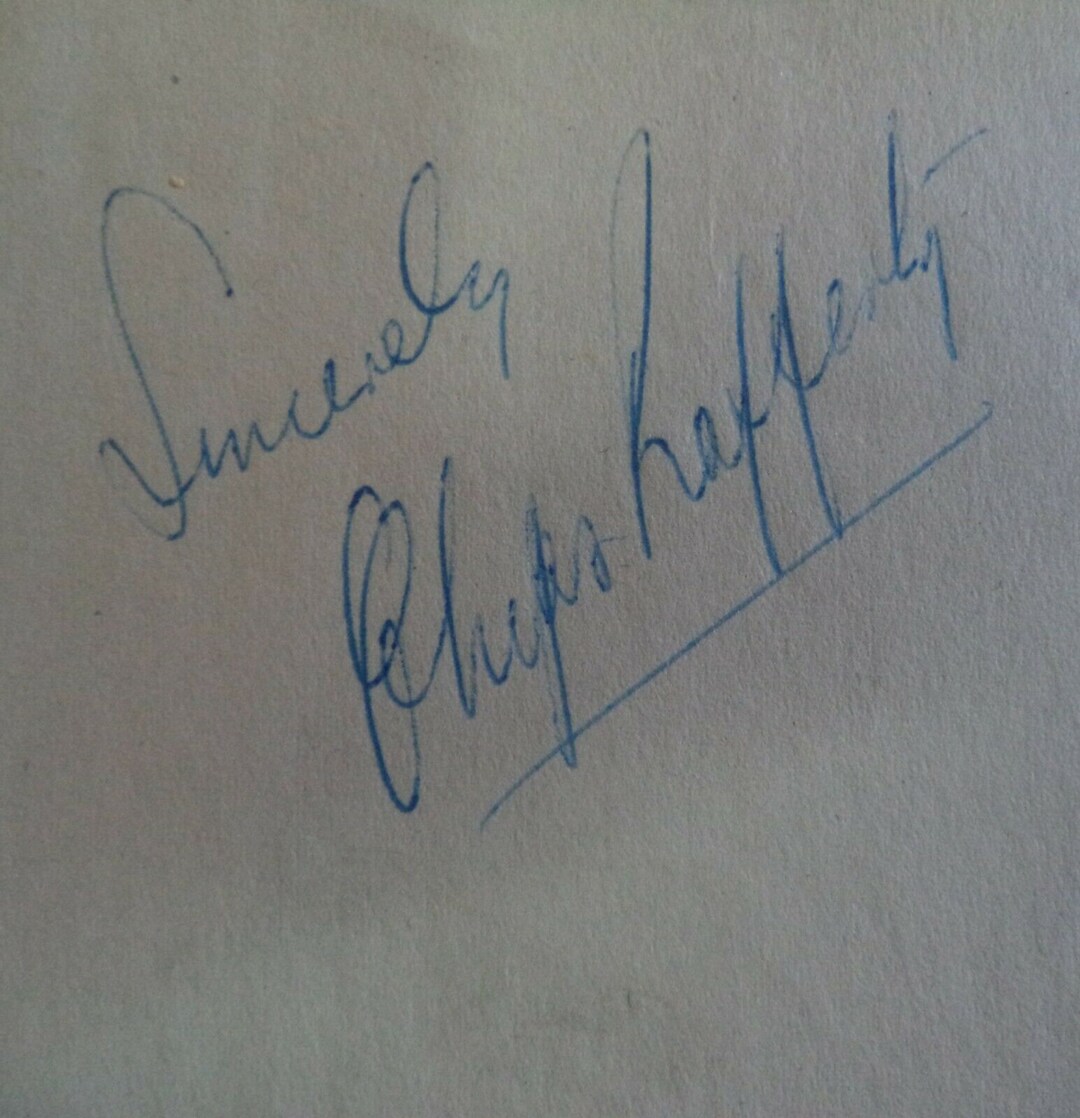 Signed Raffray CHIPS RAFFERTY (1909 – 1971) Autograph, Hand Signed on Album Page - Etsy