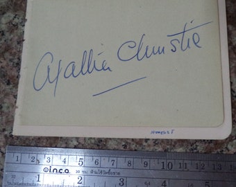 AGATHA CHRISTIE (1890 - 1976) autograph, hand signed on a vintage album page.