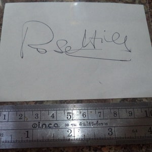 ROSE HILL (1914 – 2003) Autograph, hand signed page, was in &#39;Hello Hello&#39; / &#39;Steptoe and Son&#39;
