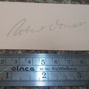 ROBERT DONAT (1905 – 1958) Autograph, hand signed page, was in Alfred Hitchcock&#39;s film &quot;The 39 Steps&quot; #2 (1935)