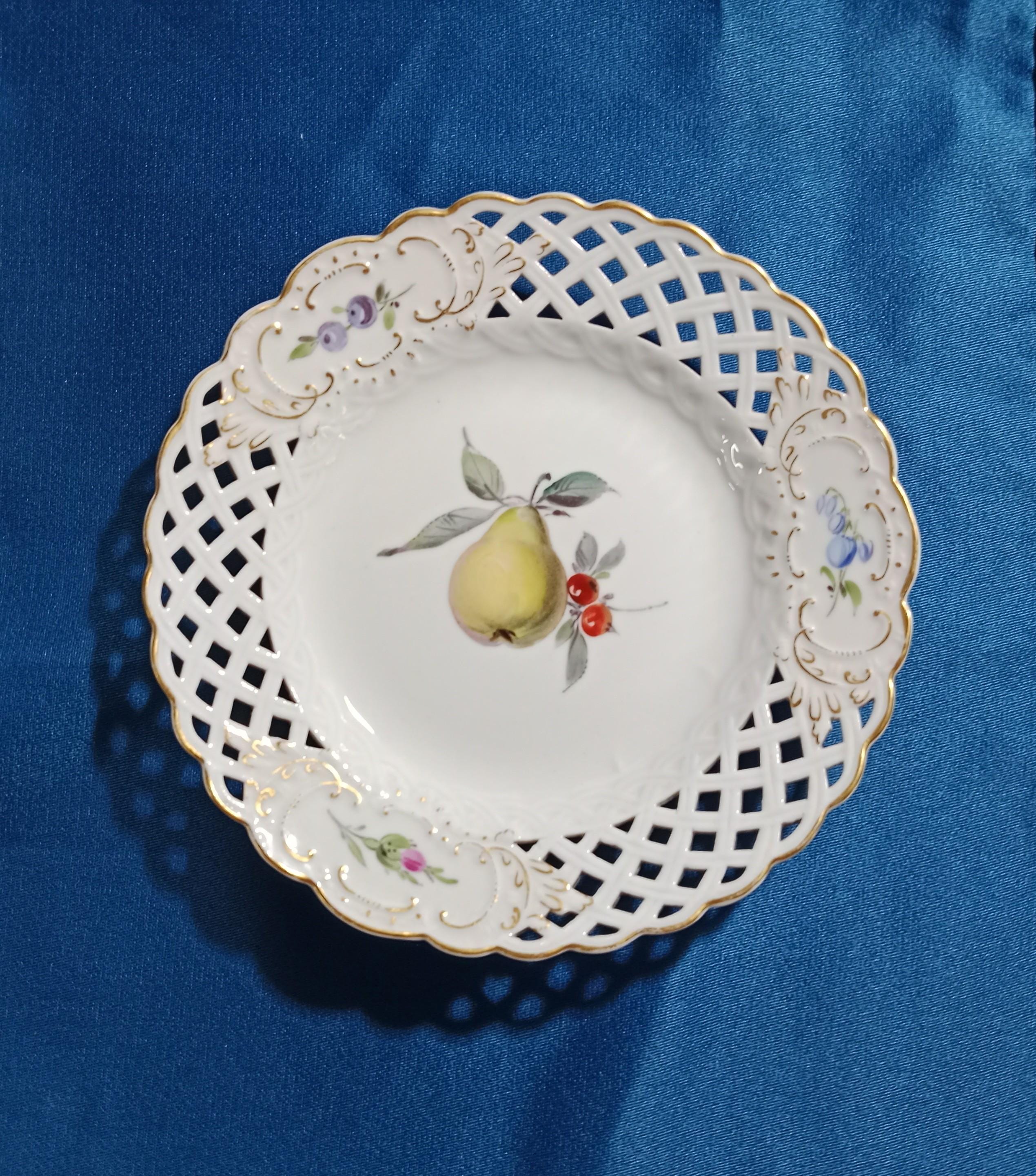 Meissen Plates With Fruit - Etsy