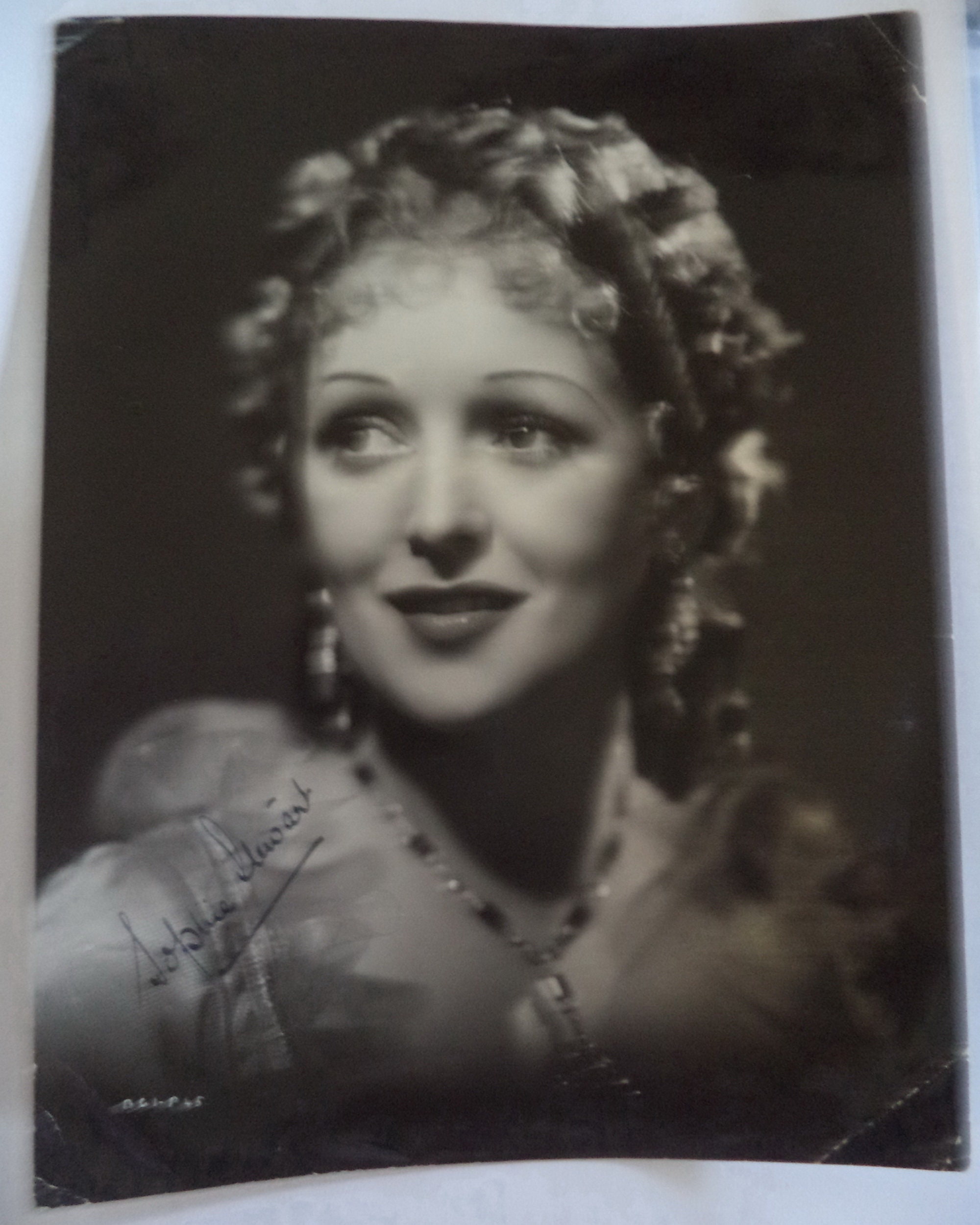 SOPHIE STEWART 1908 1977 Autograph, Hand Signed on a Vintage Photo, Was