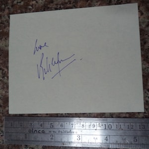 BILL WYMAN autograph, hand signed on a vintage album page Rolling Stones
