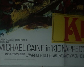 KIDNAPPED (1971) English QUAD POSTER Michael Caine Arnaldo Putzu