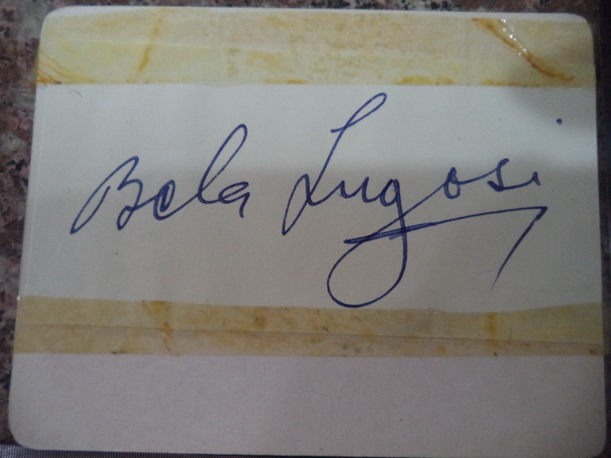 BELA LUGOSI 1882 1956 Autograph, Hand Signed Album Page, Horror Legend ...