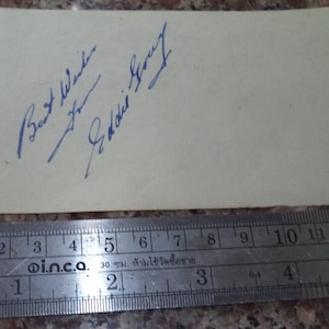 Monsewer Eddie Gray (1898 – 1969) Autograph, Crazy Gang member, hand signed album page