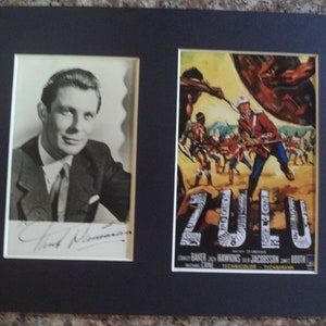 PAUL DANEMAN (1925 - 2001) Autogrammkarte, handsignierte Fotokarte, war 1964 in dem Film "ZULU" zu sehen