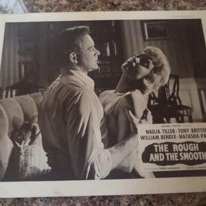 The Rough And The Smooth (1959) 7 x UK Lobby Cards PLUS vintage Trade Ad Nadja Tiller/Tony Britton/Natasha Parry