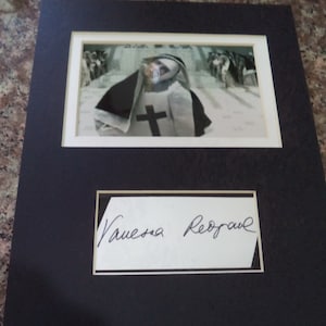 VANESSA REDGRAVE Mounted Autograph Display, hand signed, was in &quot;The Devils&quot; (1971)