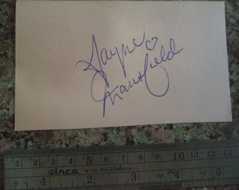 JAYNE MANSFIELD (1933 – 1967) Autograph, hand signed on 1950s album page