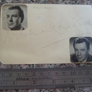 MICHAEL REDGRAVE (1908 – 1985), Robert Colquhoun (1914 – 1962) and others AUTOGRAPHS, hand signed on album page