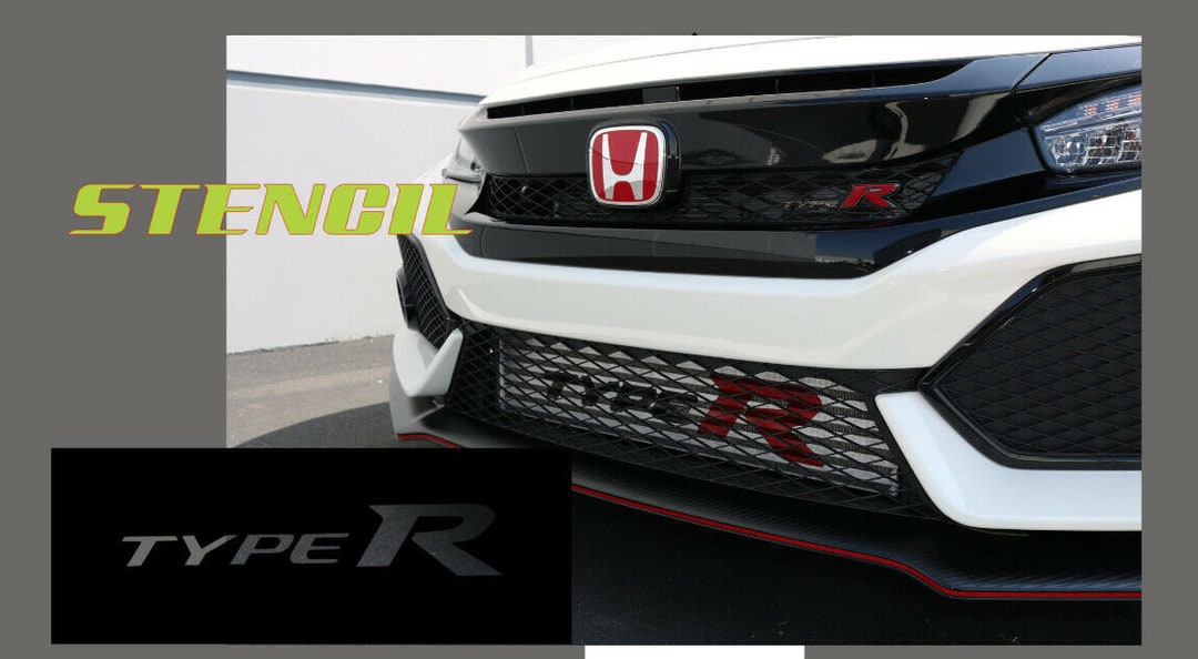 TYPE R Intercooler Stencil Logos Etsy