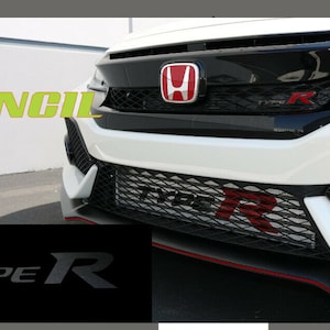 TYPE R intercooler stencil logo