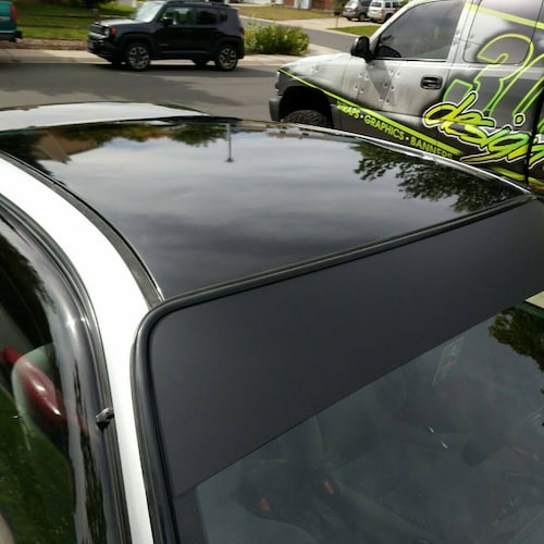 BLACK Sun Strip 12x60 Visor Premium Windshield Banners New Etsy