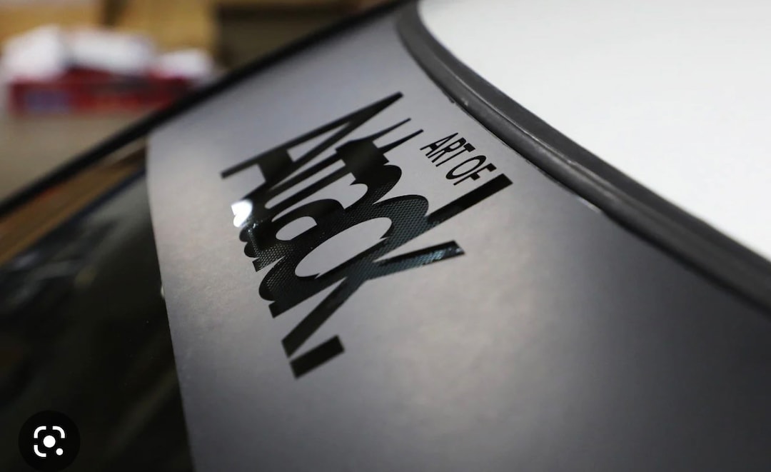 Attack Windshield Banner Universal Matte Black Reversecut Out Etsy