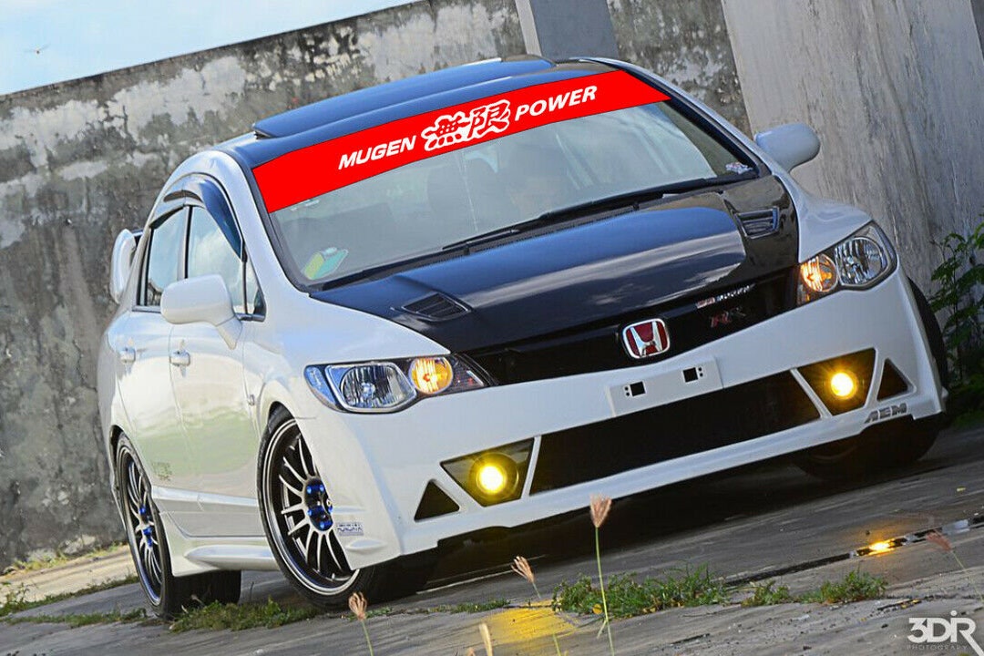 Buy Mugen Power Windshield Banner Vinyl Decal With 3 Colored Online in  India 