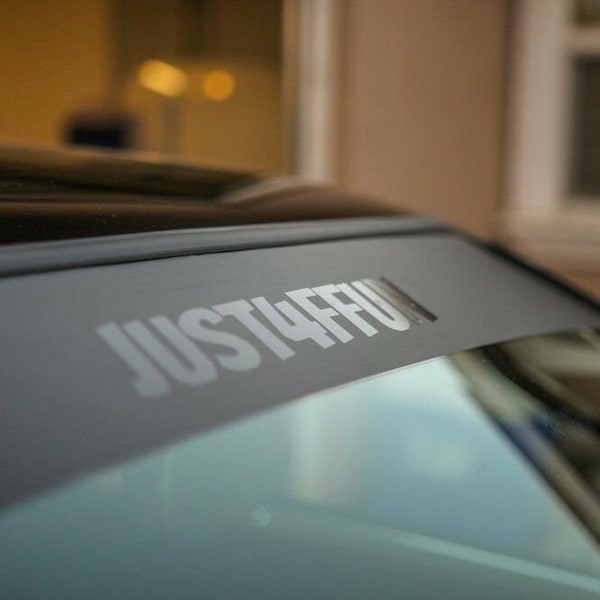 just4ffun vinyl sticker windshield banner universal