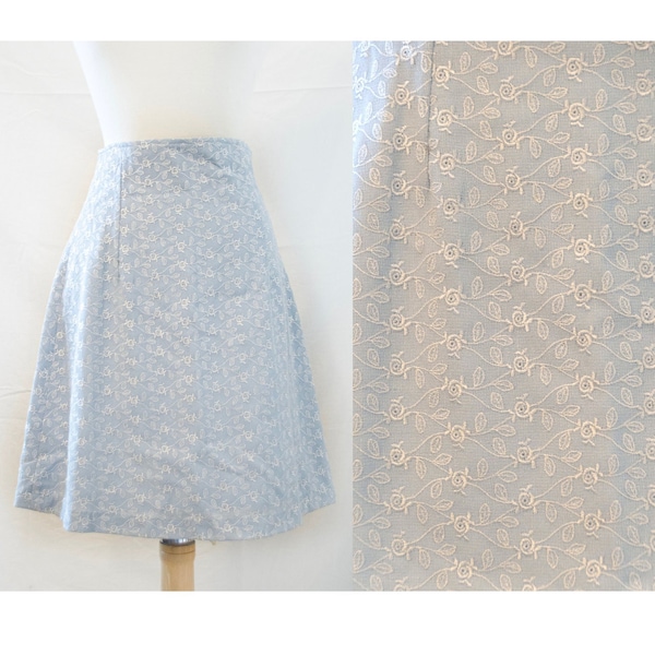 Embroidered Mini Rose Pattern Etsy