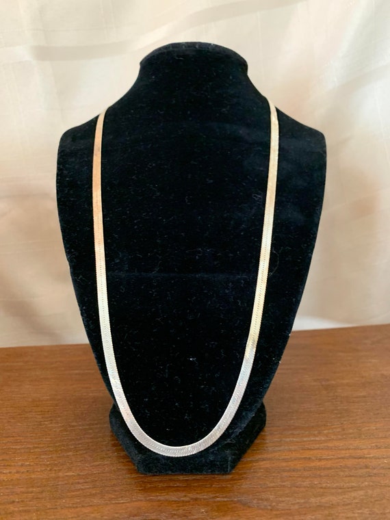 Vintage Herringbone Necklace - image 1