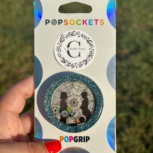 Wednesday and Enid Glow in the Dark PopSocket, Bage Reel Holder & Keychain