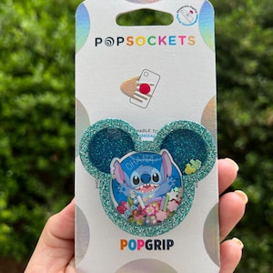 STITCH Phone Grip Shaker, Badge Holder & Keychain