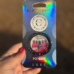 Dead Game Glow in the Dark PopSocket Swappable, Badge Holder & Keychain