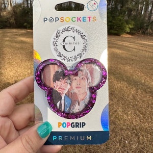 Custom/Personalizable PopSocket Swappable Shaker, Badge Reel Holder and Keychain