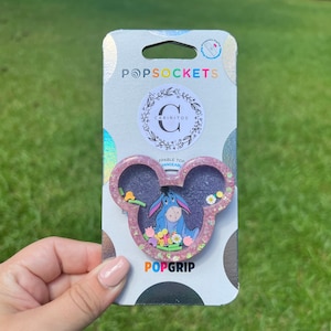 Eeyore Phone Grip Shaker Swappable & Badge Reel Holder
