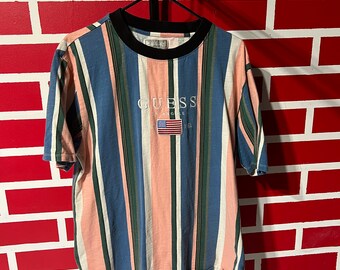 Guess Striped Tshirt - Etsy