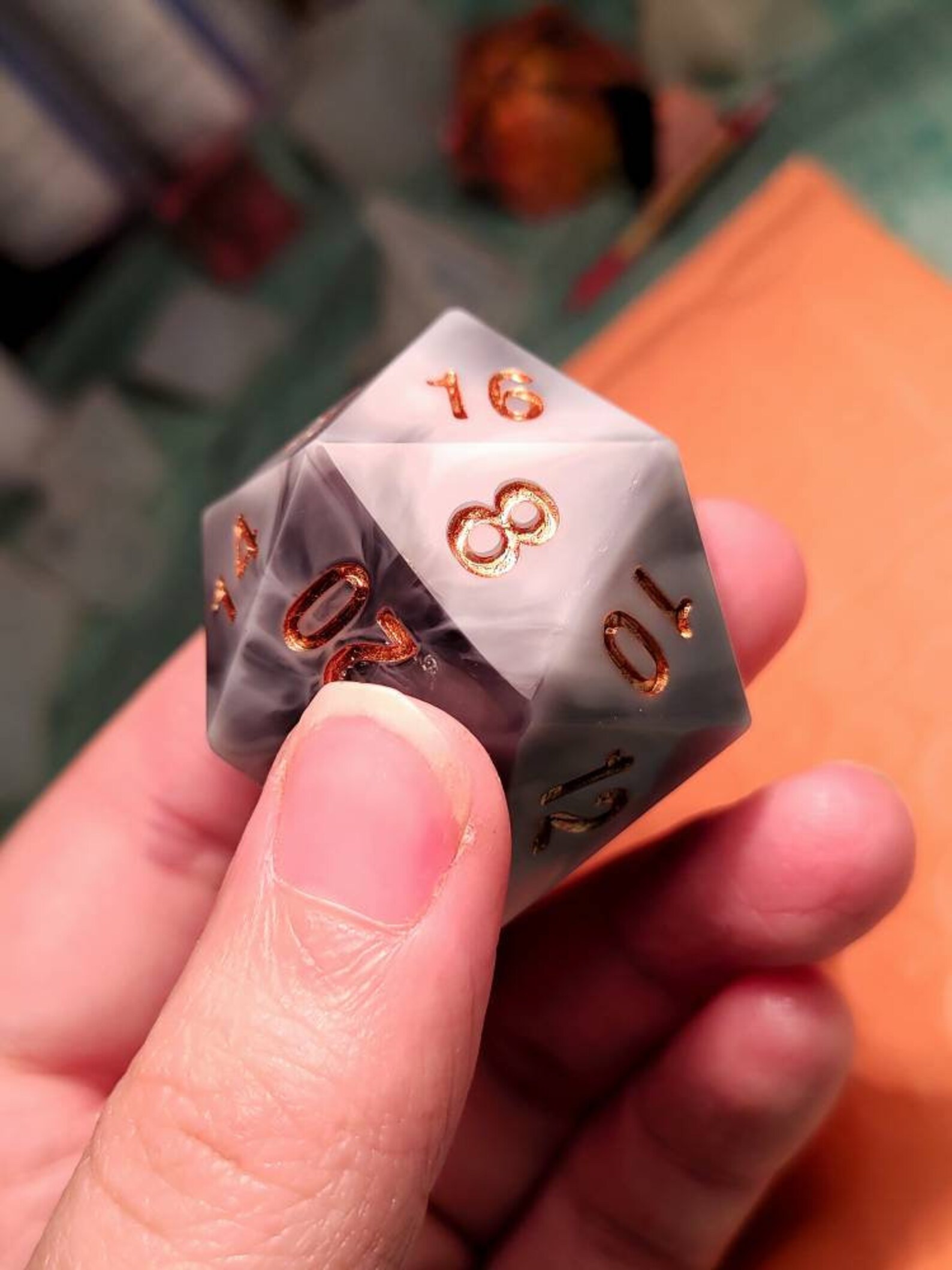 Custom D&D Dice Novelty XL D20 Etsy