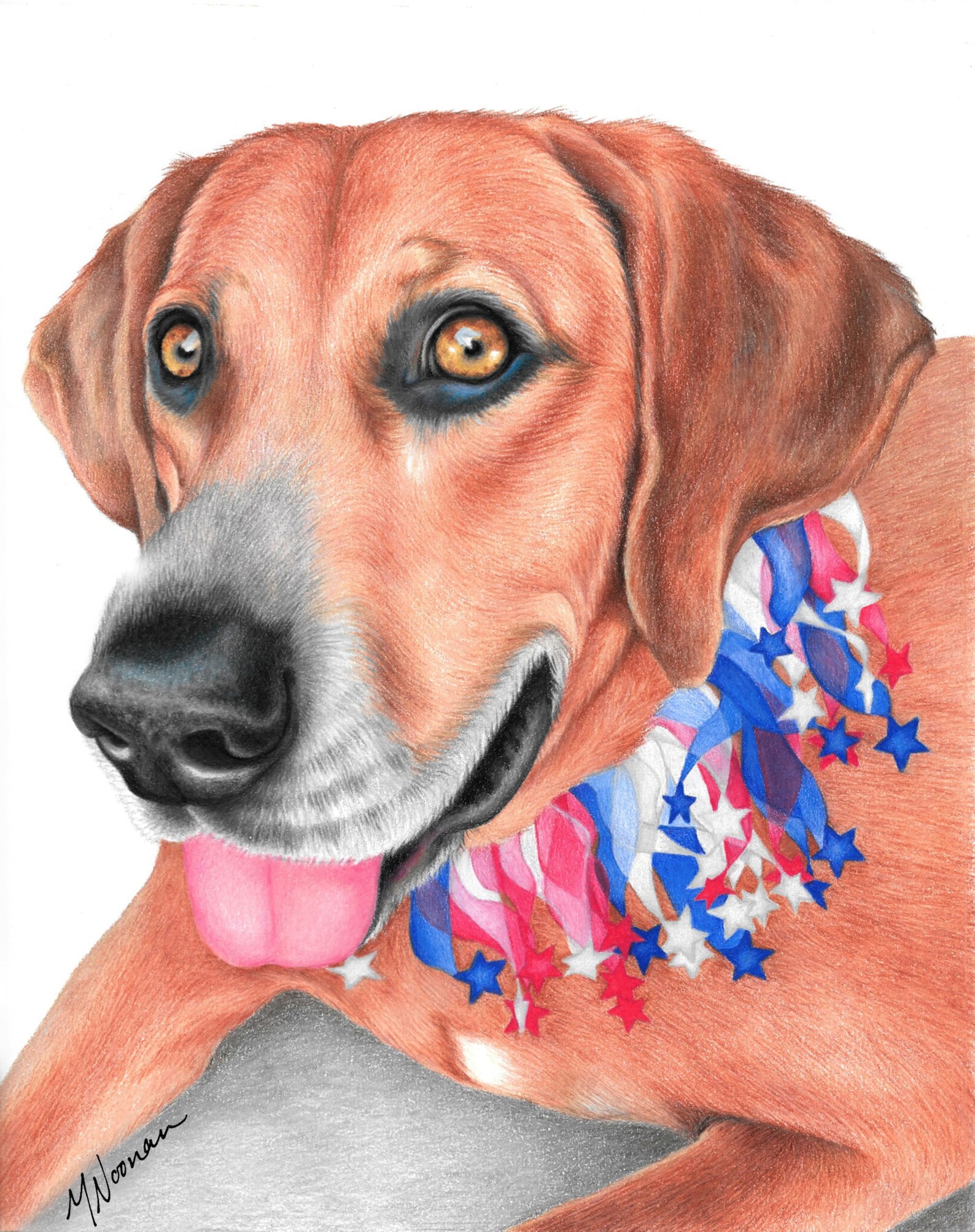 Colored pencil custom pet portrait original artwork Etsy