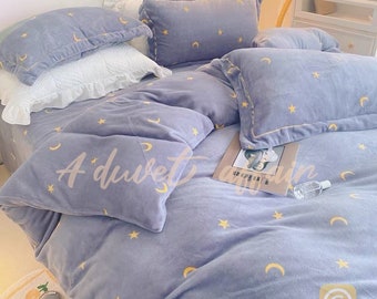 California King Size Hippie Style Sun Moon Stars Yellow Blue 3pcs Bedding Sets for Kids/Children/Adults/Teens All Season Bedding 3 Piece Duvet Cover Set with 2 Pillow Shams California King Size Hippie Style Sun Moon Stars Yellow Blue 3pcs Bedding Sets for Kids/Children/Adults/Teens All Season Bedding 3 Piece Duvet Cover Set with 2 Pillow Shams