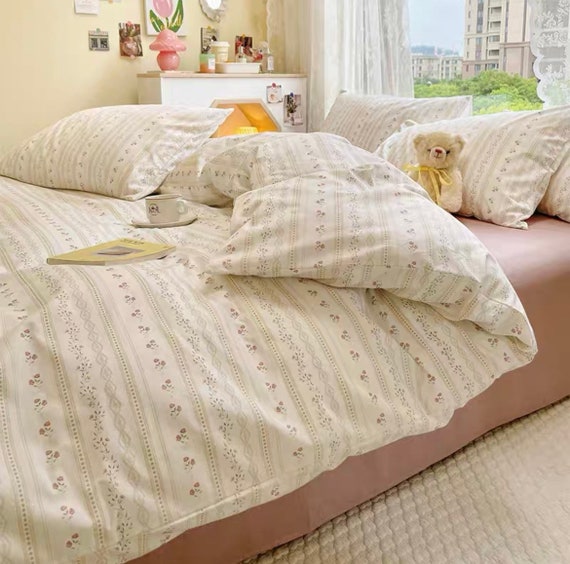 Dainty Duvet Cover Set Fresh Floral Bedding Set Cottagecore Cute