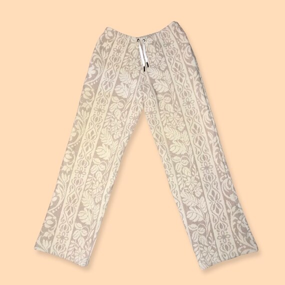 Tan Wide Leg Blanket/tapestry Pants 