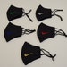 Unisex Adult sport Nike inspired Embroidered face mask cotton Adjustable ear loops washable 