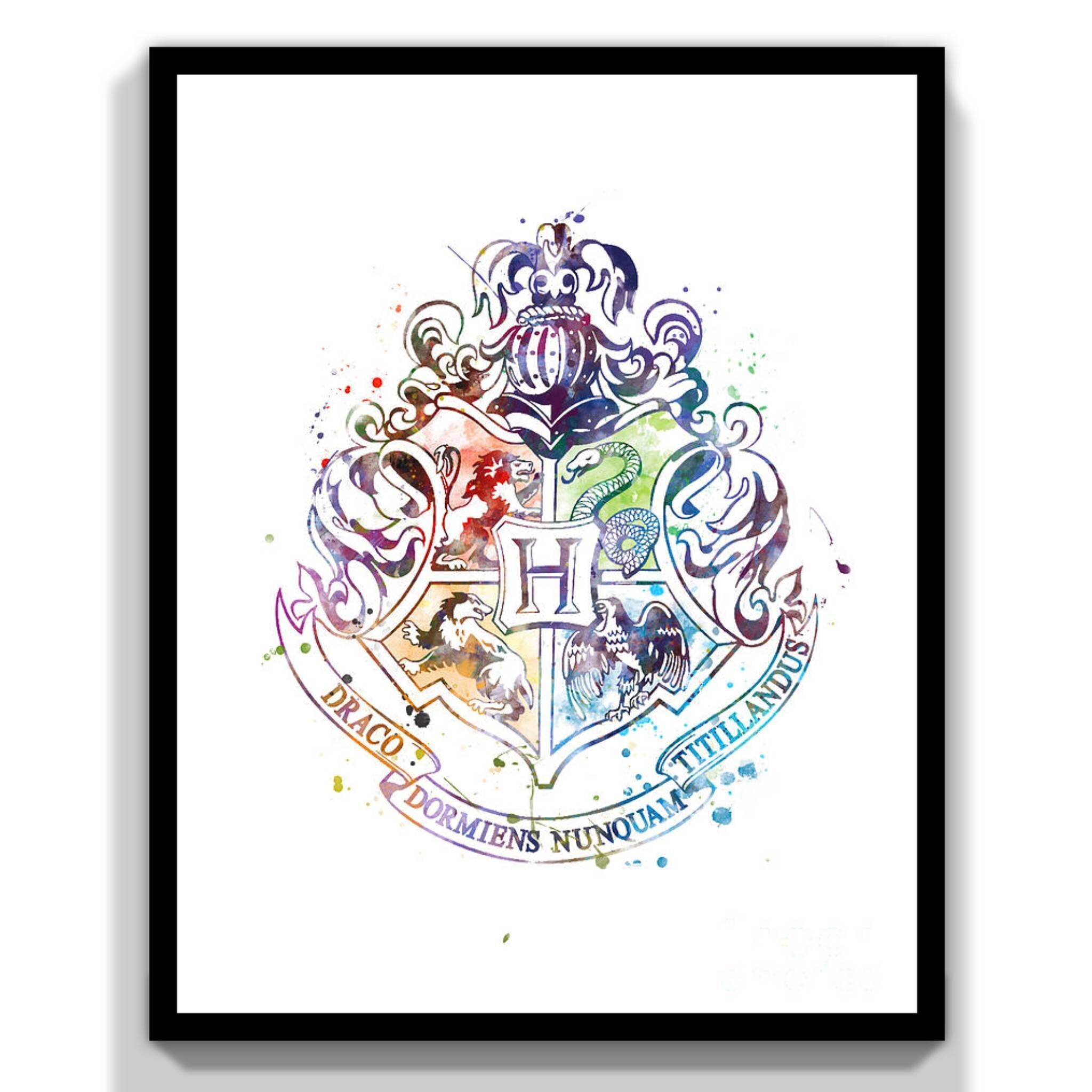 Harry Potter A4 Print Hogwarts Harry Potter Gift Anniversary - Etsy UK