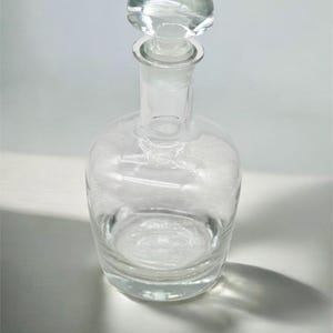 Vintage Hand Blown Romania Toscany Wine and Liquor Decanter With Stopper