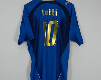 Retro Italy Retro World Cup 2006 Totti 10 World Cup 2006 Totti 10 2006/07 italy totti 10 home shirrt