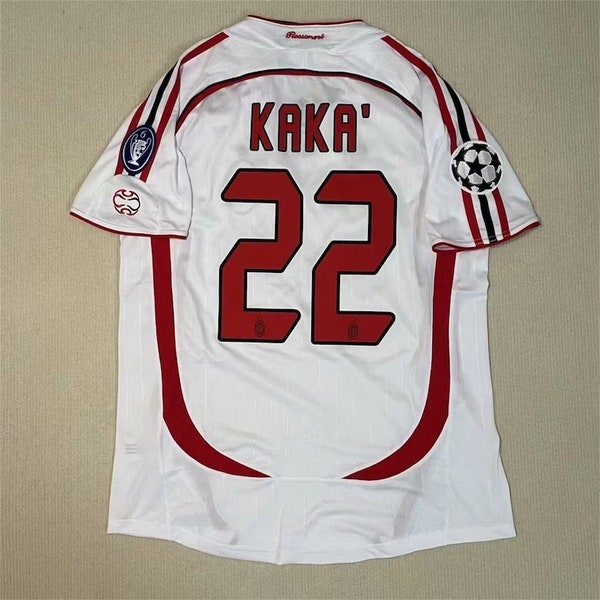 Camiseta de fútbol retro del Ac Milan, camiseta vintage del Ac Milan, camiseta del Ac Milan Kaká, camiseta de la final de la Liga de Campeones del AC Milan 2006-2007 de Kaka Lover,