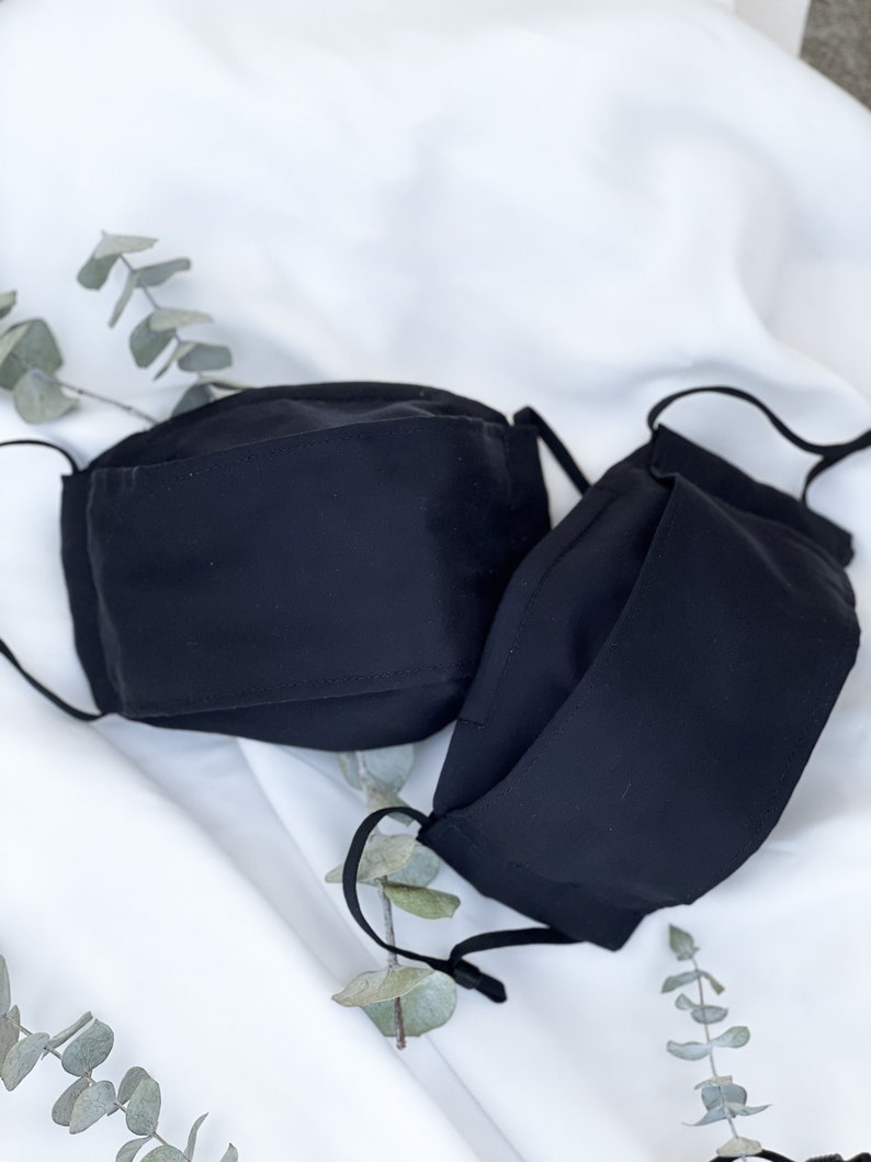 Tencel Face Mask 3Layer EcoFriendly Solid Color Origami 3D Etsy