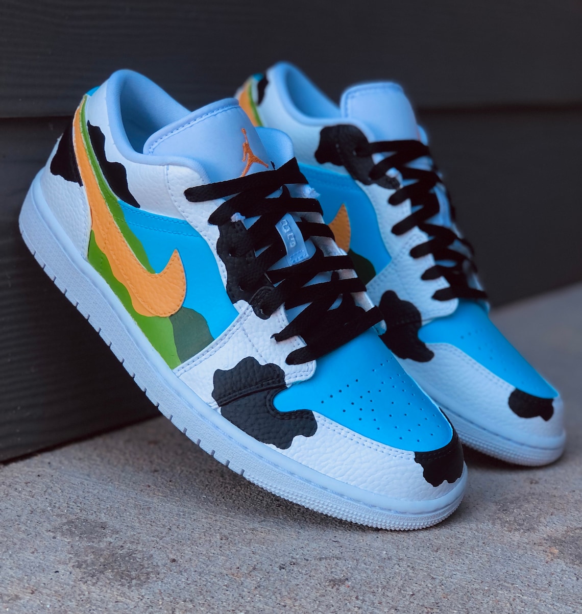 Custom chunky Dunky Jordan 1 Low | Etsy UK