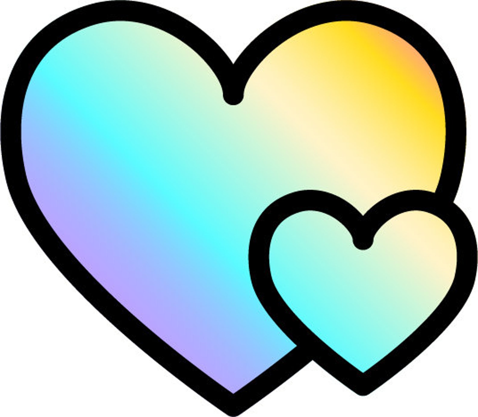 Double Heart Digital Download Svg Designs Svg Files For Etsy