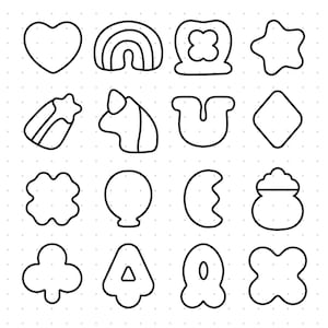 Amuletos de la suerte / PNG SVG / Descarga digital / Archivos de diseño de imágenes prediseñadas para cricut, silueta, proyectos de bricolaje, decoraciones de fiesta, Día de San Patricio