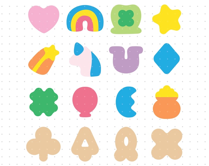 Lucky Charms Cereal Stickers 8ct Available in Gloss or Holographic ...